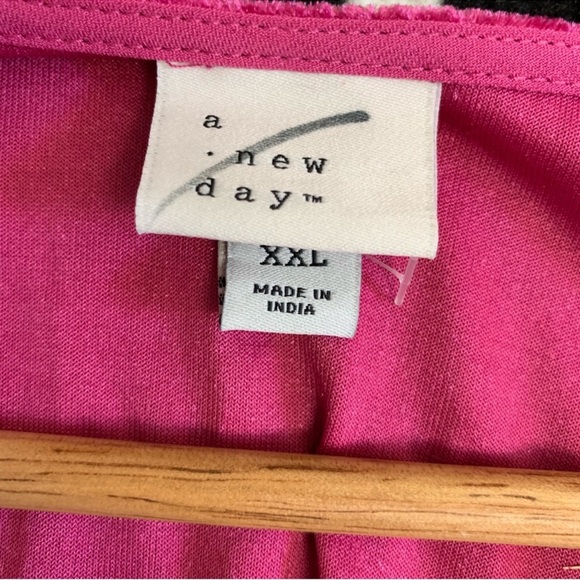 NWOT A New Day Velvet Hot Pink Long Sleeve Velour Jumpsuit Plus Size XXL - Picture 3 of 11